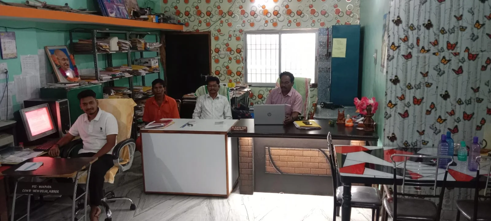 MIRROR staff members working inside the organisation office